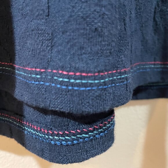 NWT $88 Scotch & Soda Womens Crew Nect Tee T Shirt Pattern Navy Size Small - Picture 5 of 7